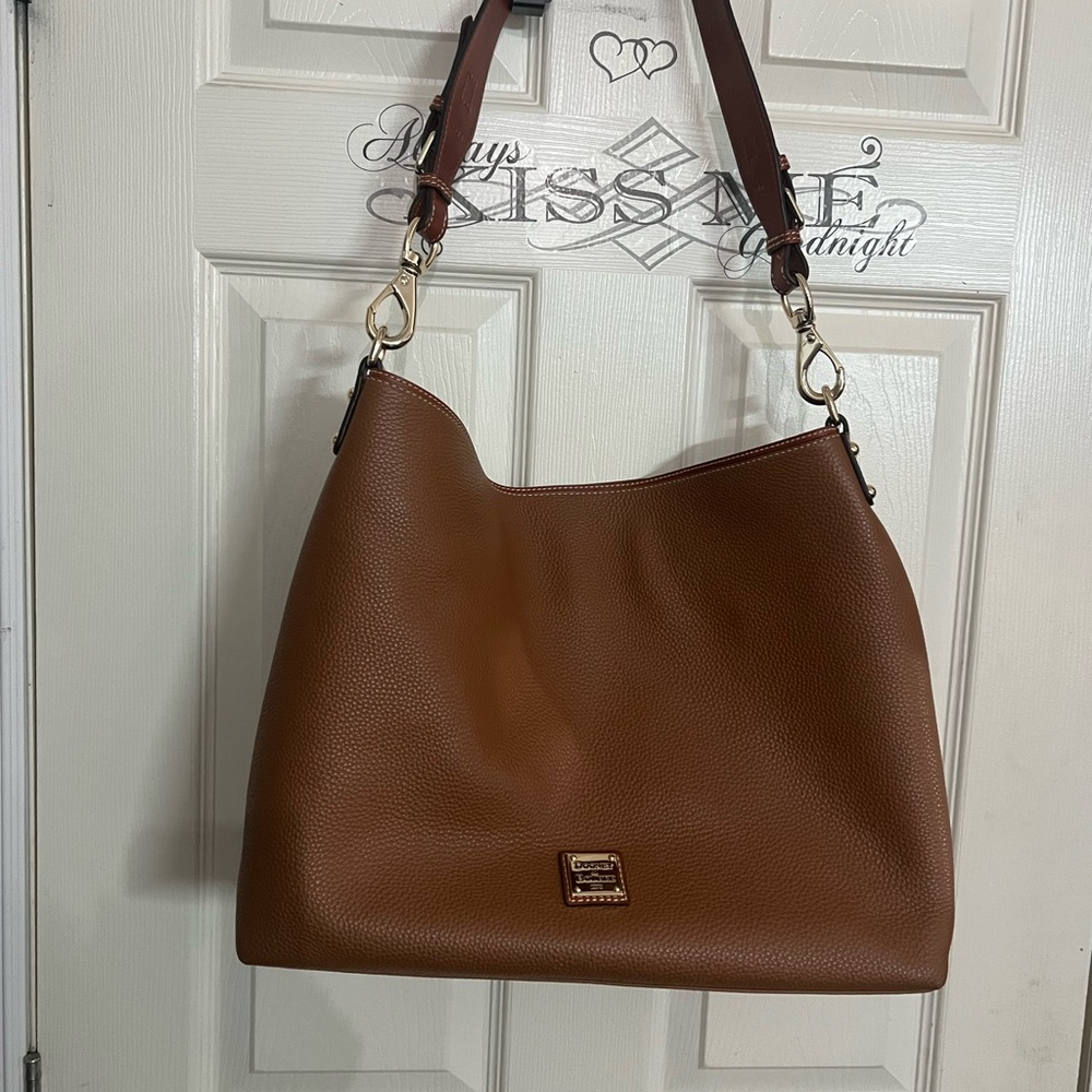 Dooney & Bourke Brown Leather Shoulder Bag
